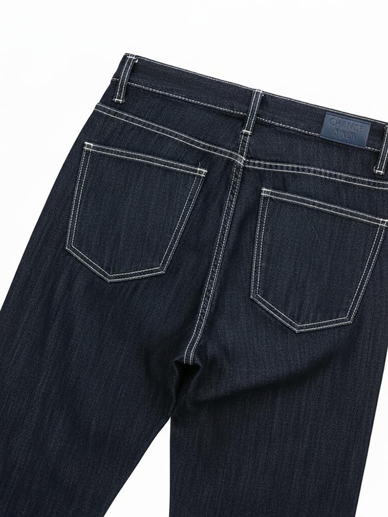 Chaenseseunoi White Stitch Airlight Non-Fade Denim (Indigo)/W261Pt05