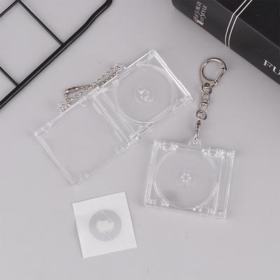 1 Adet Boş Albüm Mini Cd Kutusu Anahtarlık Diy Sırt Çantası Asma Dekor Anahtarlık Kolye