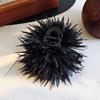 1pc New Simulation Hydrangea Large Acrylic Hair Claw Clip, Women'S Fashion Bohemian Style Hydrangea Flower Bun Hair Clip, Shark Clip