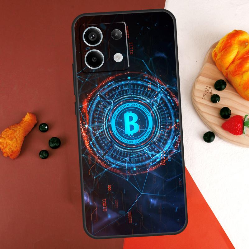 Bitcoin Case For Xiaomi Redmi Note 14 Pro 9 10 11 12 13 Pro 10S 11S 12S Redmi 13C 10C 12C 14C Coque