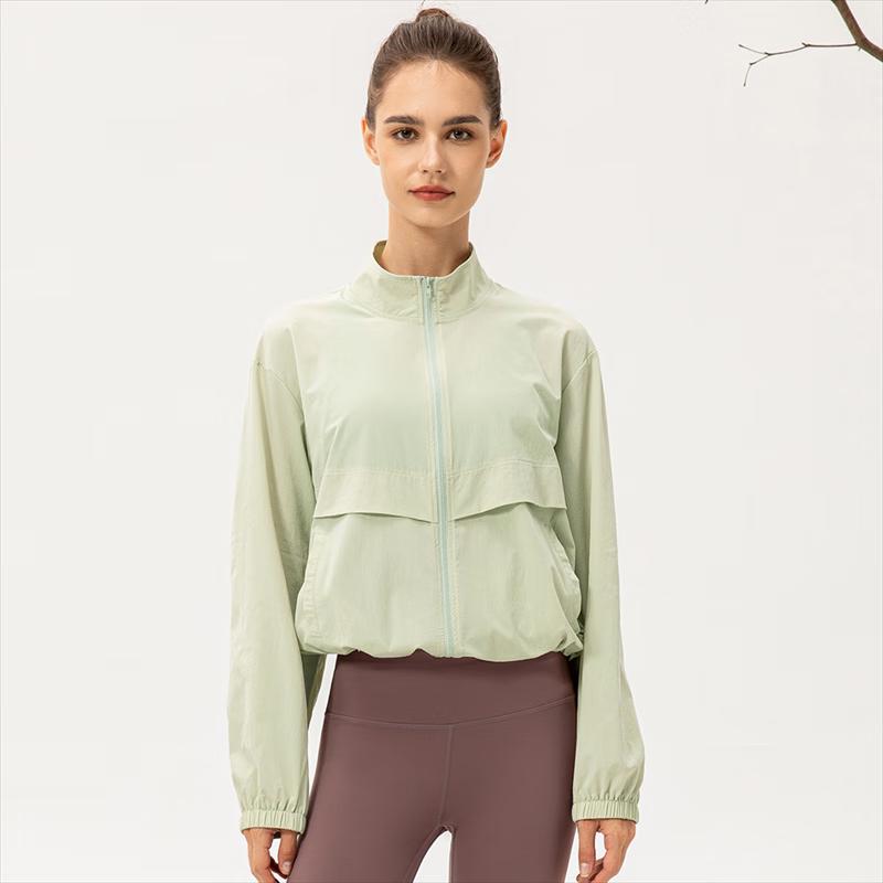 Yudong Women's Zip Stand Collar Yoga & Outdoor Sport Jacket