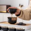 Lu Baoyanhe One Pot Two Cups Ceramic Travel Tea Set Tea Pot Company Business Activities Bank Hotel Souvenir