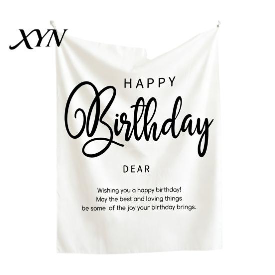 Nature Style Backdrop Baby Birthday Backdrop, Greenery Forest Banner for Boy Girl, Linen-like Polyester Fabric 100 Day Celebration Party Decorations,