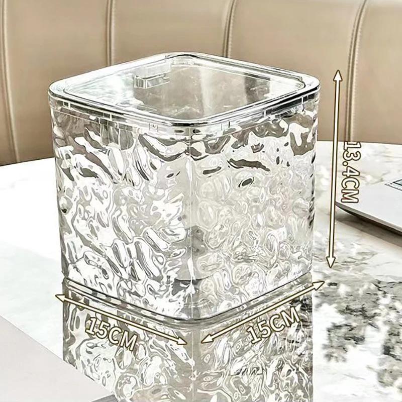 

Контейнер для капсул для стирки Прозрачный ящик для хранения стиральных капсул, контейнер для сушильных листов, настольный органайзер для хранения с крышкой