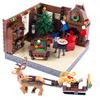 MOC City Church Bedroom Hospital Building Blocks Studio Christmas Cabin Mini Bricks Model Printed Figures Scene Kids Toys Gifts