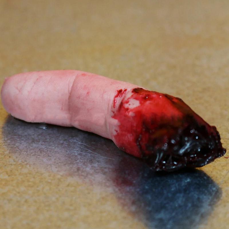 Halloween Horror Bloody Finger Prank Prop Bloody Severed Finger Realistic bloody severed finger scary props scary Fake Finger