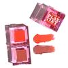 Gush 2 In 1 Play Tint for Lips, Cheeks and Eyes | Easy To Blend | Hydrates Like a Balm and Nourishes Skin |(Toffee Brown & Strawberry - Candy Cane -