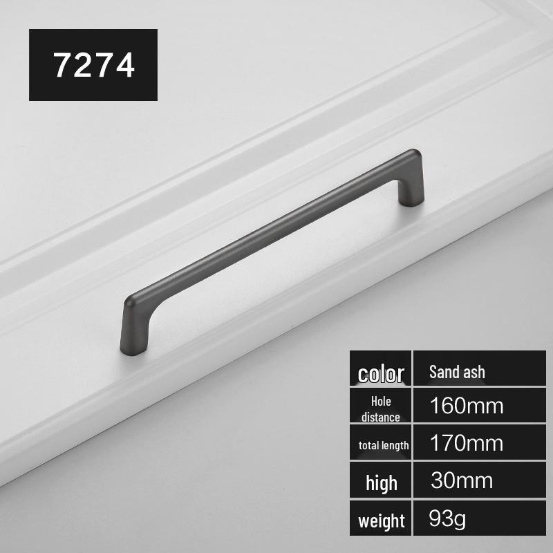 Modern Gold and Black Zinc Alloy Cabinet and Wardrobe Door Handles