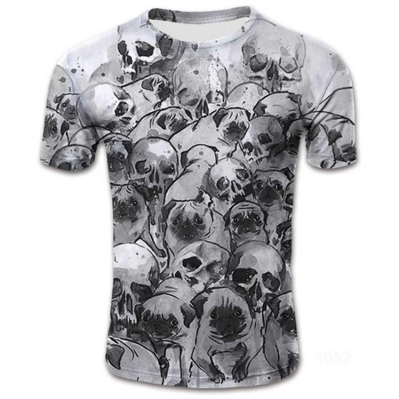 

Летняя футболка с цветным рисунком черепа и змеи, 3D-принтом, мужская повседневная футболка 6xl