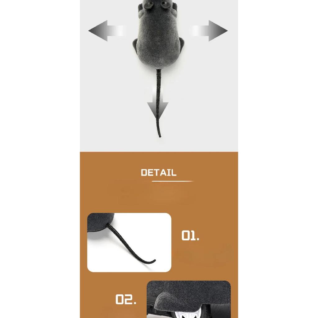 Robot Mouse Rat Funny Cat Toy with Remote Control Multicolor Mouse Wireless Controlled Rat Electric Interactive Pet Supplies
