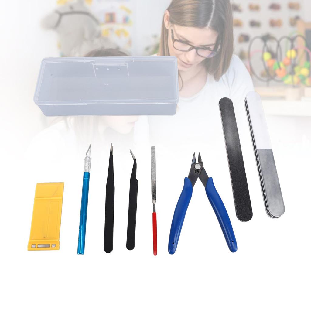 Modellbauwerkzeuge Bastelset Leichtgewichtig Tragbar Modellbauer Grundwerkzeuge Bastelset für Handarbeit