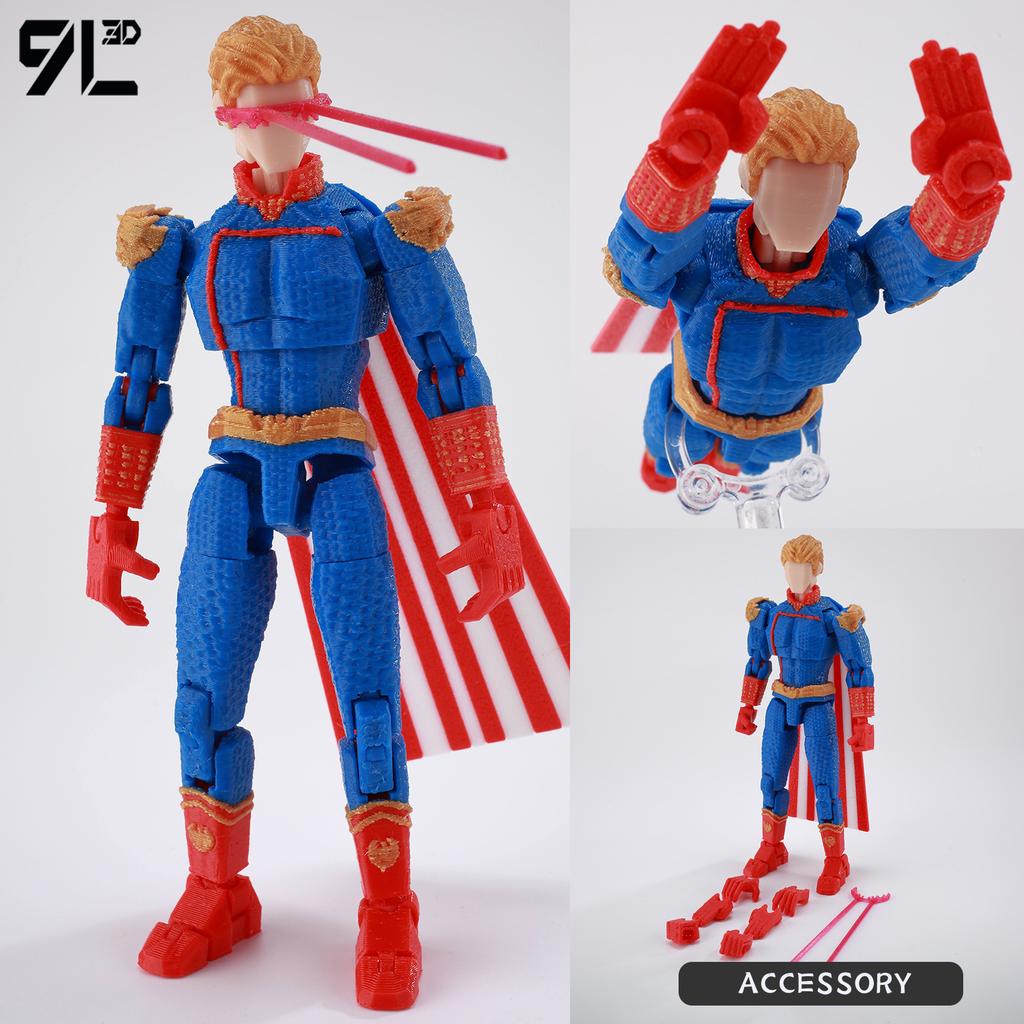 9L3D Printed NEWInvincibles Tech Jacker Titan13 Lucky13 Action Figure Dummy13 Motorcycle Multi-Jointed Collectible Model Toy T13