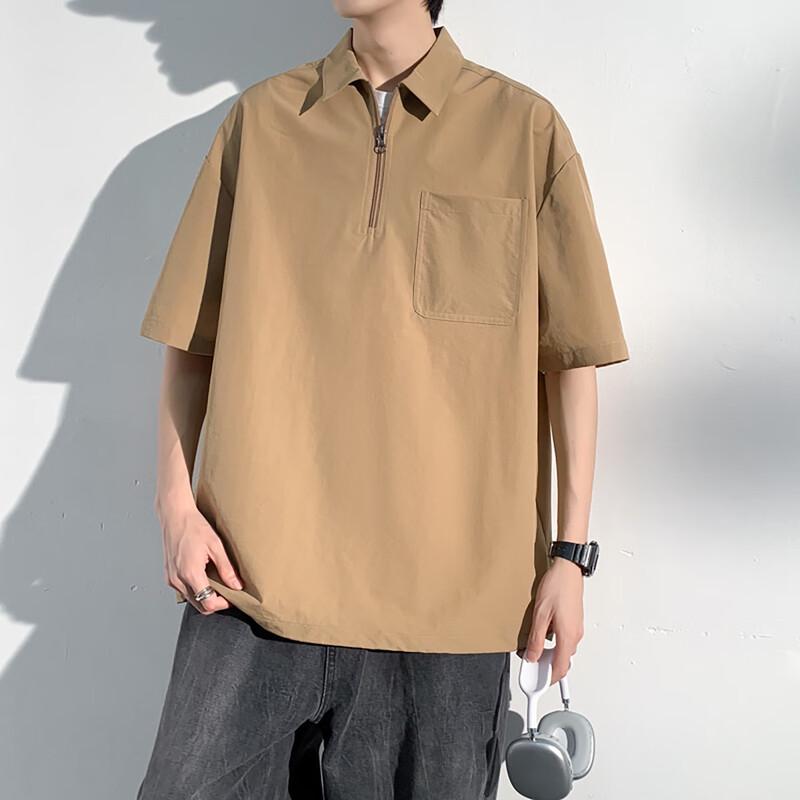 Men's Lightweight Outdoor Half-Zip Polo Shirt