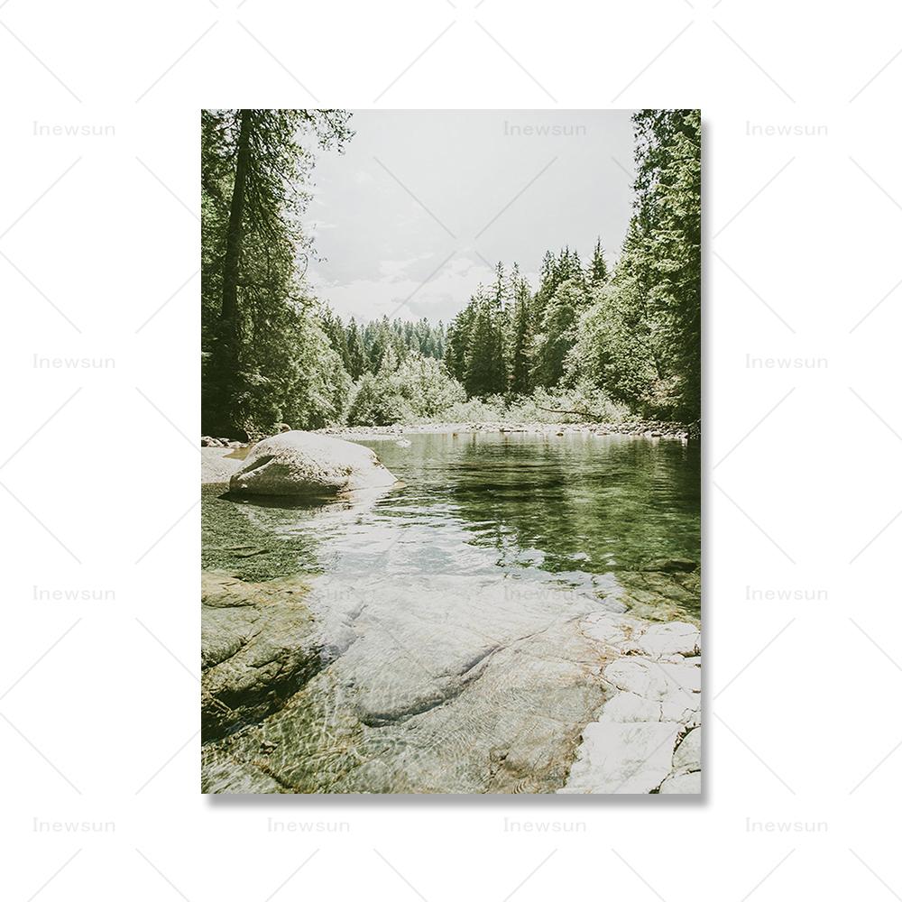 Kanada Natur Galerie Wandposter Reise Kunstdruck Kanadischer See Leinwandgemälde Nordisches Wohnzimmer Heimdekor Bilder