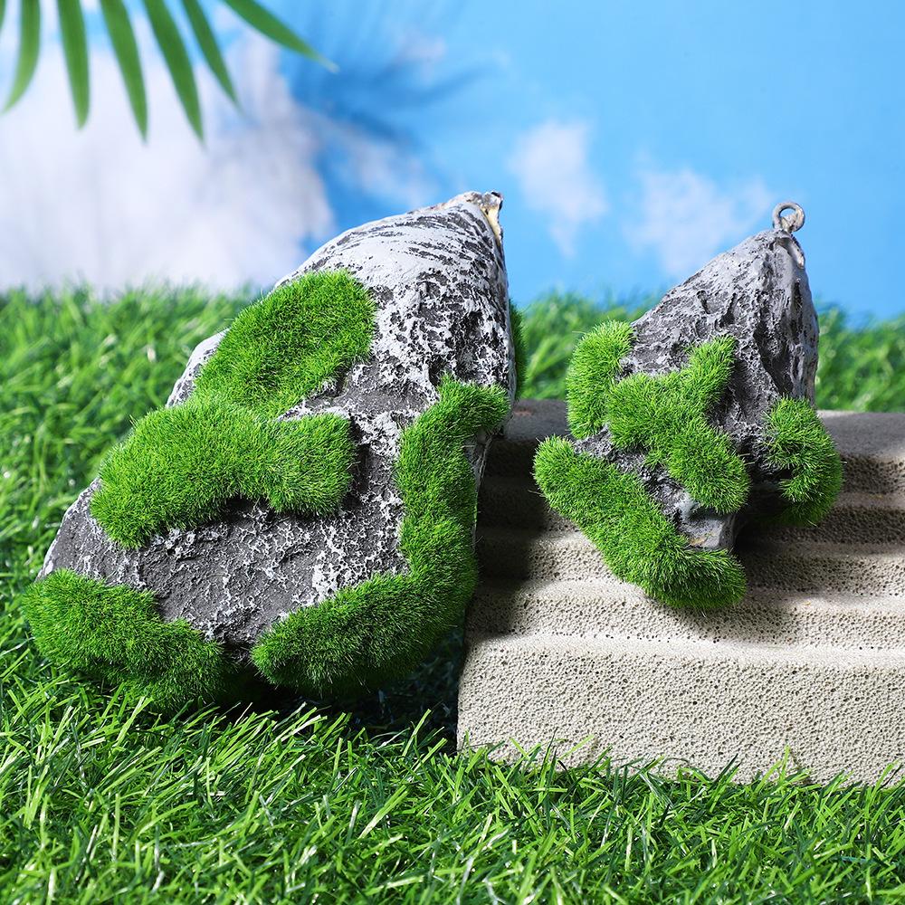 Floating Moss Stone Ornaments for Aquariums – Resin Fish Tank Decor