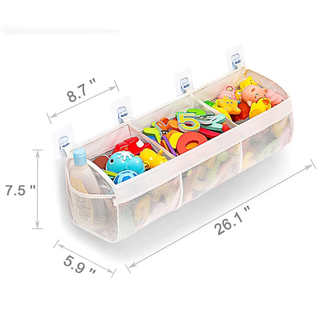 Multi Functional Mesh Storage Bag, Suitable for Bathrooms and Showers - Ideal for Storing Toys, Snacks, and Hair Accessories