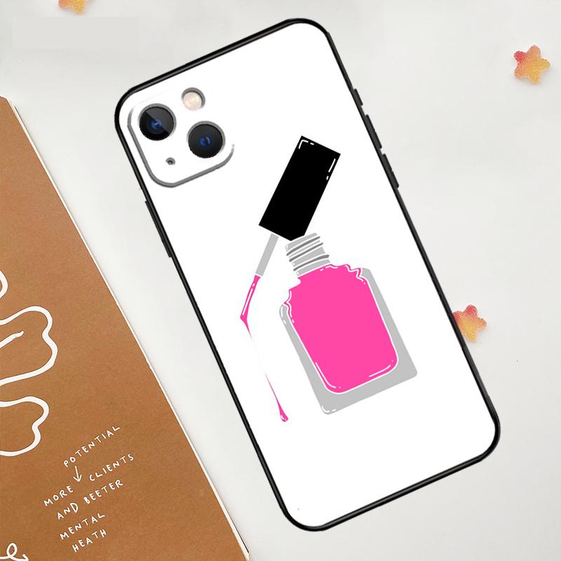 Nail Polish Case For iPhone 12 11 13 14 15 16 Pro Max XS X XR Plus 2021 13 12 Mini Fundas