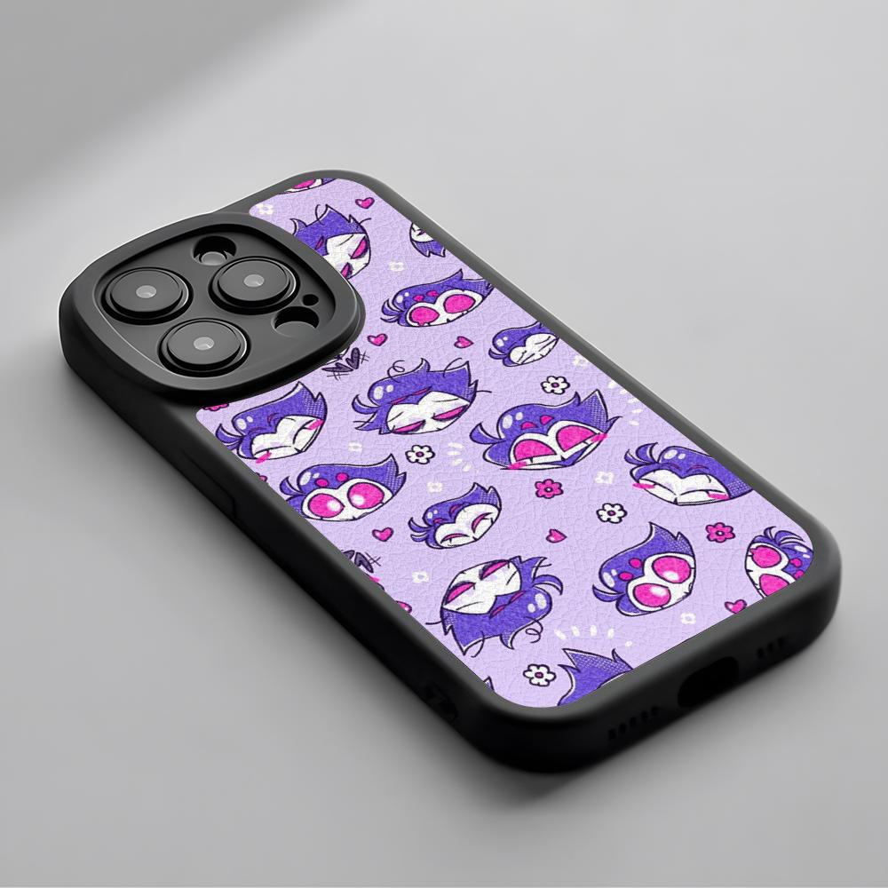 

Helluva Boss classic anime pattern Phone Case For iPhone 16 15 14 13 12 11 Plus Pro Max Lambskin Silicone Cover black iPhone 11 Pro