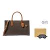 Michael Kors Mk Scarlett Logo Lock Charm Tote Bag Women tote bags Dark-Brown 30F4GETS2B-BRNA-CORN