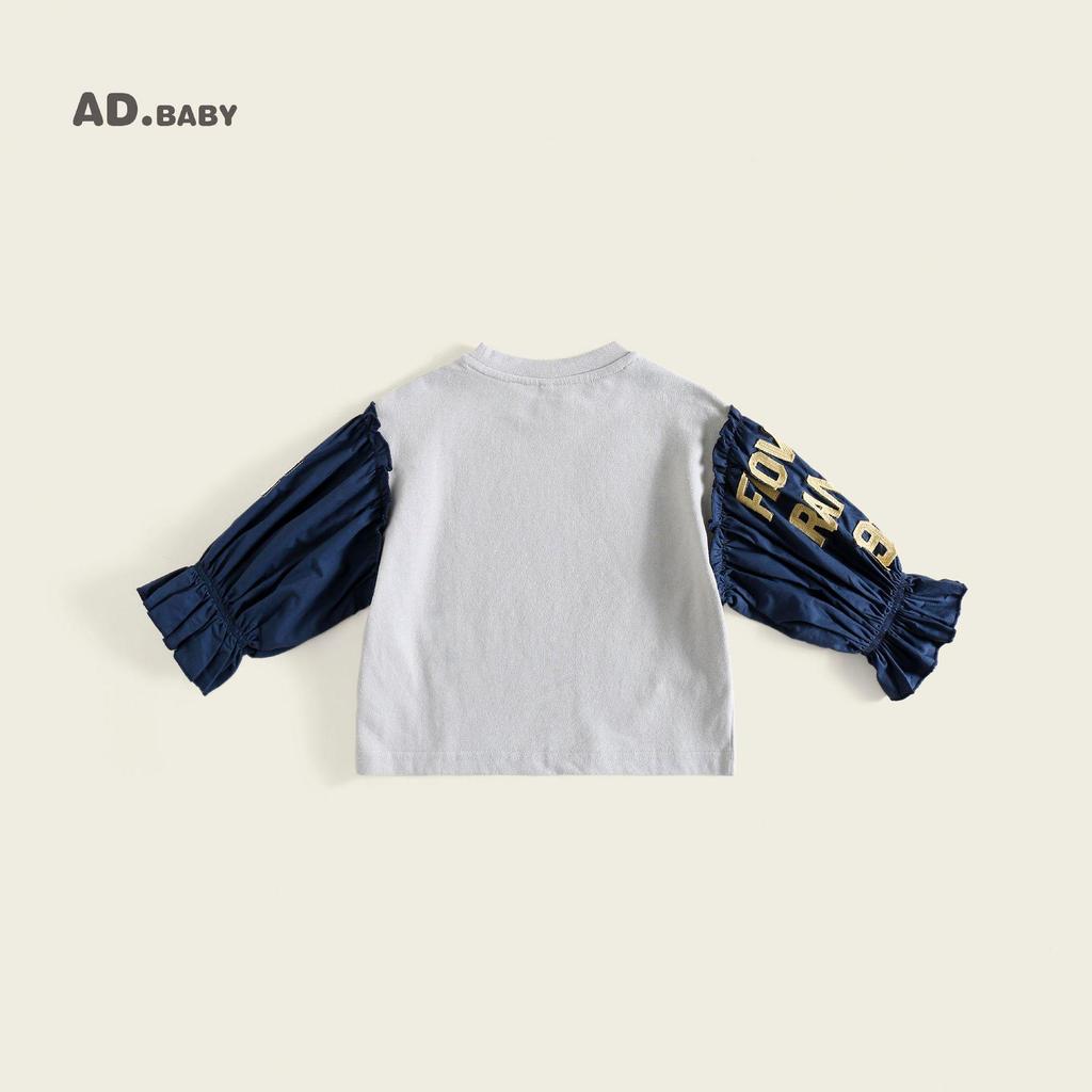 2025 Autumn Girls' Embroidered Puff Sleeve Linen Cotton Shirt