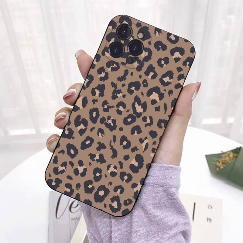 Fashion Tiger Leopard Print Phone Case Silicone Soft For Iphone 14 13 12 11 Pro Mini XS MAX 8 7 6 Plus X 2020 XR Shell