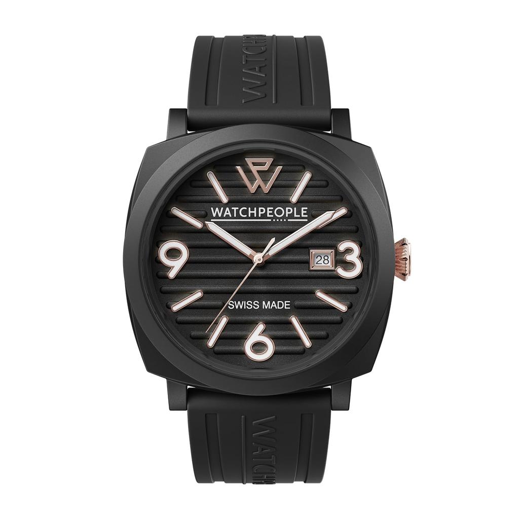 Watch WP2 Black Metal with Rose Gold Silicone 45mm Men's 700994, Strap,