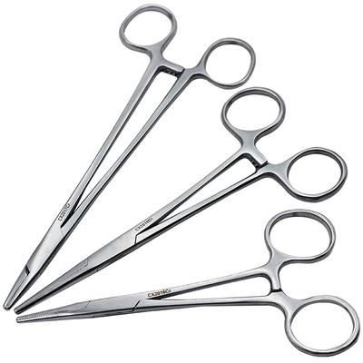 Pinzas hemostáticas prácticas para perros y mascotas de 14-18cm con bloqueo de cabeza recta, pinzas hemostáticas de trinquete
