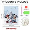 Disney Mickey Minnie Snowman 5D DIY Pearl Jewelry Art Painting Set Christmas Winter Snowman Scene Embroidery Puzzle Cross stitch Home Decoration