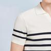 Antonio Herren Kurzarm-Strick-T-Shirt aus Seidenmischung