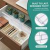 Transparent Drawer Divider Adjustable Partition Board Space Saving Storage Tool  Kitchen Organize