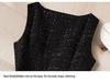 Elegant Mid-Length Woolen Vest Dress - Sleeveless, Slimming, Autumn/Winter Fashion