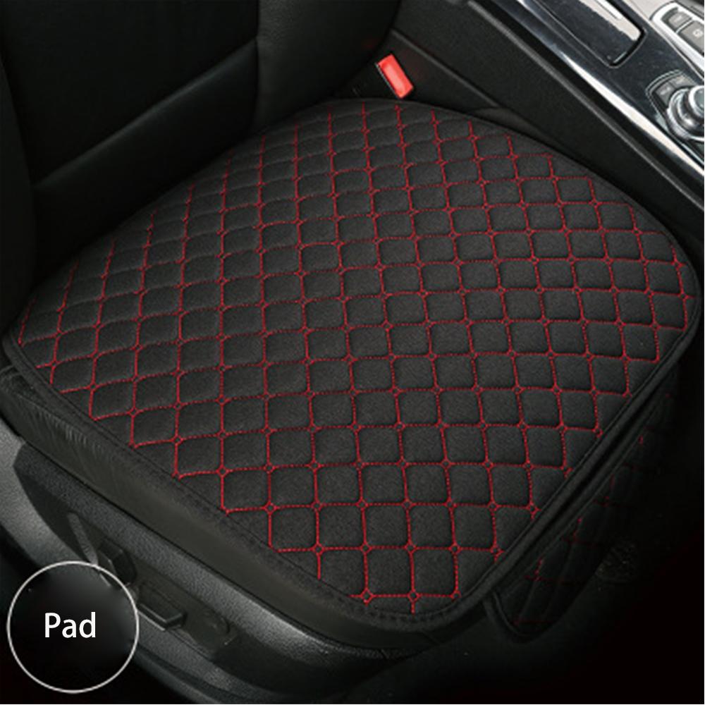 Large Flax Car Seat Covers Breathable Front/Rear Separate Backrest Seat Cover Linen For Autos Interior Details Automotive