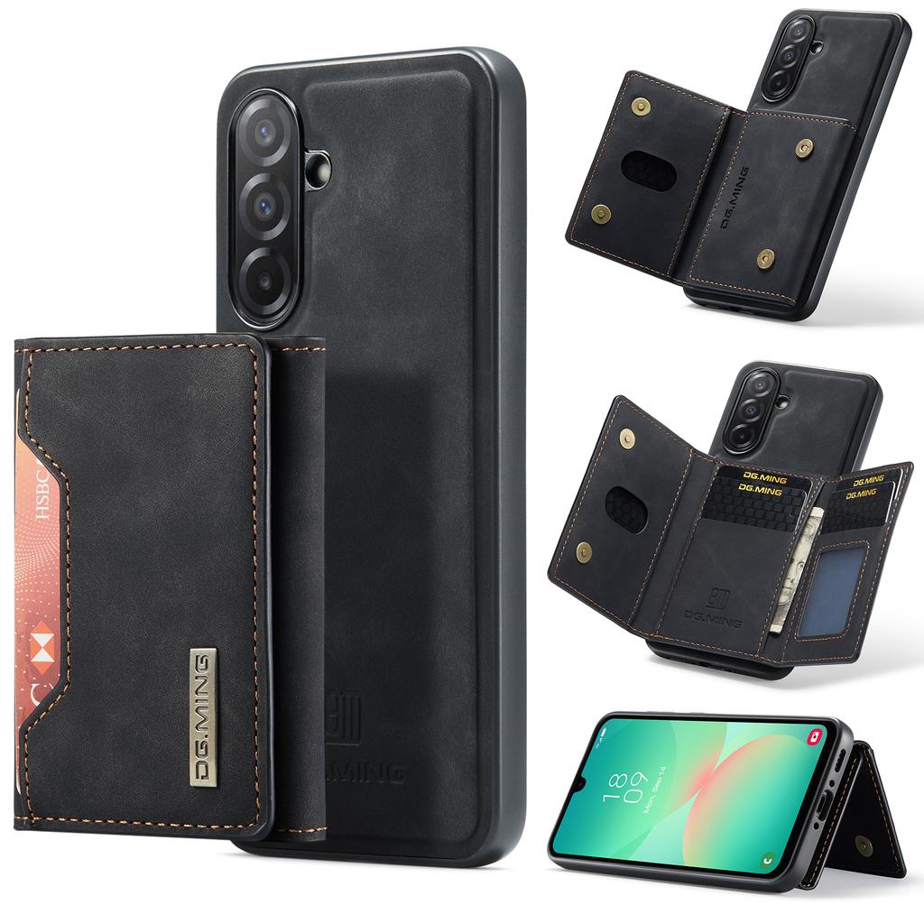 DG.MING M2 Series for Samsung Galaxy A26 5G Case PU+PC+TPU Phone Cover Detachable Wallet