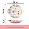 Creative Cartoon Alpaca 9-inch Ceramic Dinner Plate