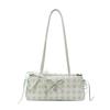 Frische karierte Crossbody-Umhängetasche mit Schleife 2026 - Vielseitig, Modisch, Beliebte kleine Tasche
