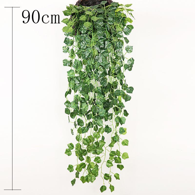 Artificial Plants Vines Wall Hanging Simulation Creeper Wall Hanging Indoor Green Plant Wall Decoration Fake Flower Rattan Plant