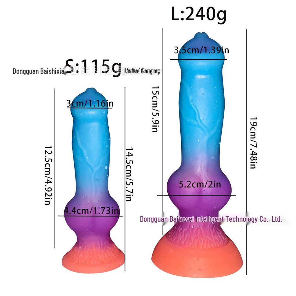 Realistic Alien Dog Silicone Dildo for Women