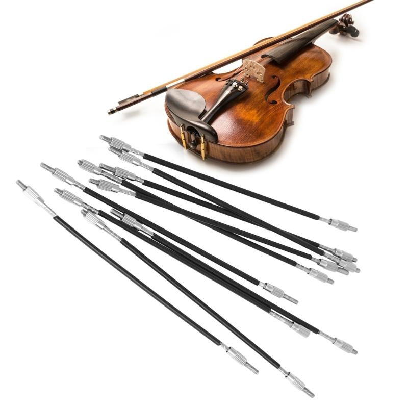 1 Set Adjustable Length Violin Steel Tailpiece Wire Violin Wire Tailpiece String for Enhancing String Tension Stability