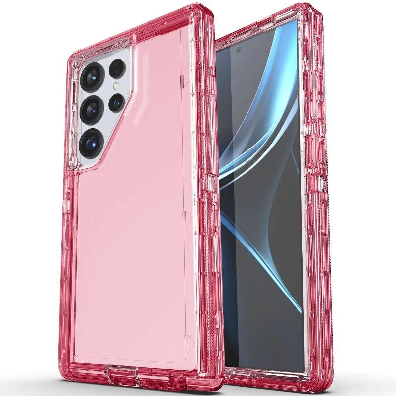 Heavy Duty 3IN1 Armor Case For Samsung Galaxy S26 S25 S24 S23 S22 Ultra Plus Military Grade PC Clear Anti-Drop Protection Cover