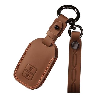 ZANEKO Jimny Key Case Compatible with Suzuki Spacia Custom New Wagon Flair and Swift Smart Key Genuine Leather Key Holder Solio, R, Wagon, Case,