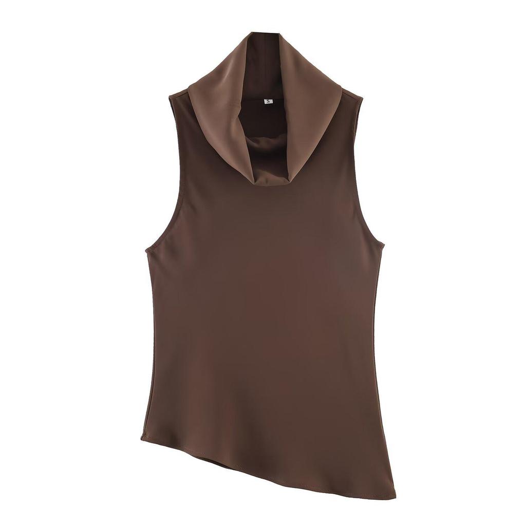 European Spring 2026 Women's Asymmetrical Hem Top