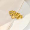 Irregular Alloy Pleated Brooch Woven Shirt Collar Accessory
