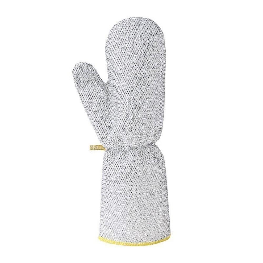 Lengthened Housework Cleaning Gloves Waterproof Cleaning Silver Gloves Dishwashing Gloves