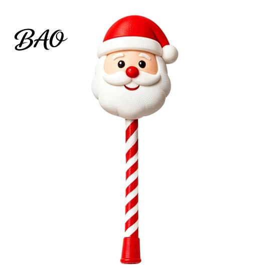 Christmas Holiday Accessory Tap-to-Pay Wand, 3D Printed Credit Card Holder with Candy Secure Slot Cane Handle, Contactless Payment Stick for Checkout,