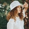 CHALLENGER Clgr Square Wappen Women'S Down Brim Bucket Hat White