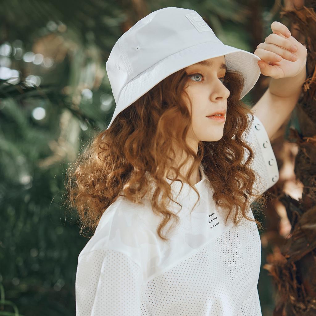 CHALLENGER Clgr Square Wappen Women'S Down Brim Bucket Hat White