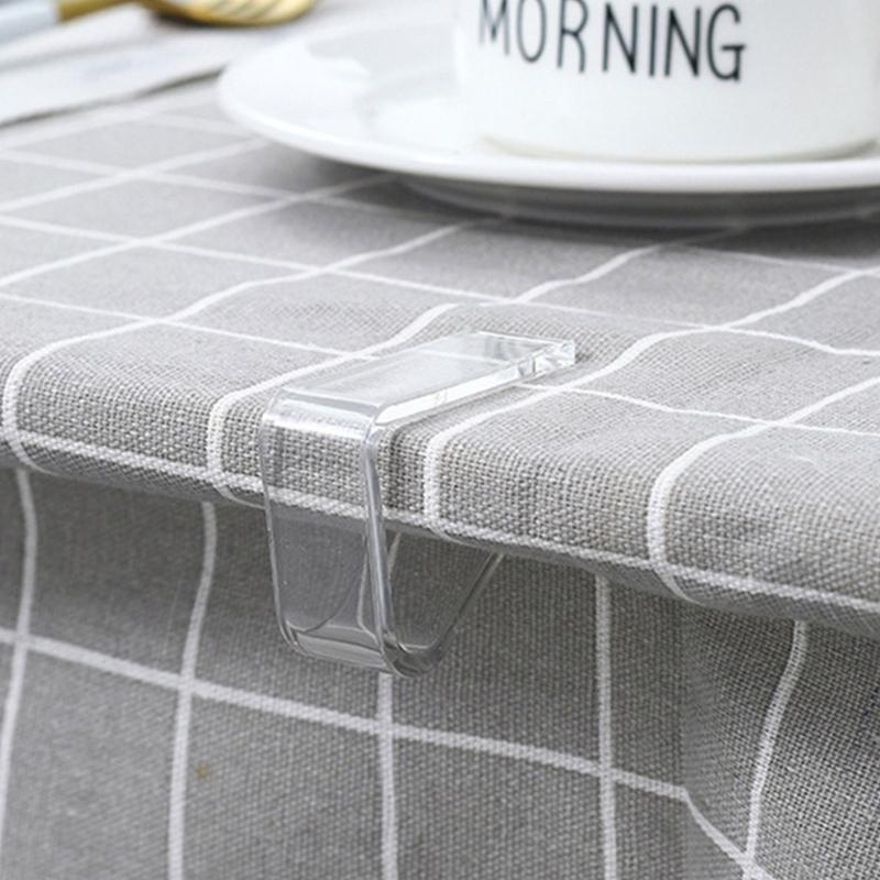 Multifunction Transparent Tablecloth Clamps 4pcs/set Perfect for Home Decoration and Gift Supplies Party Decoration