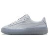 (WMNS) Basket Platform Core Light Blue/Silvery Low Board Shoes Women's 364040-10