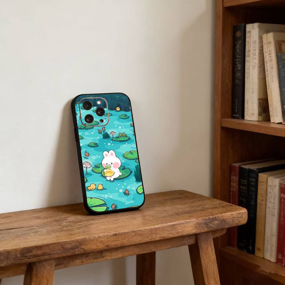 Bunny Kawaii Phone Case For iPhone17,16,15,14,13,12,11 Plus,Pro Magnetic For Magsafe Wireless Charging