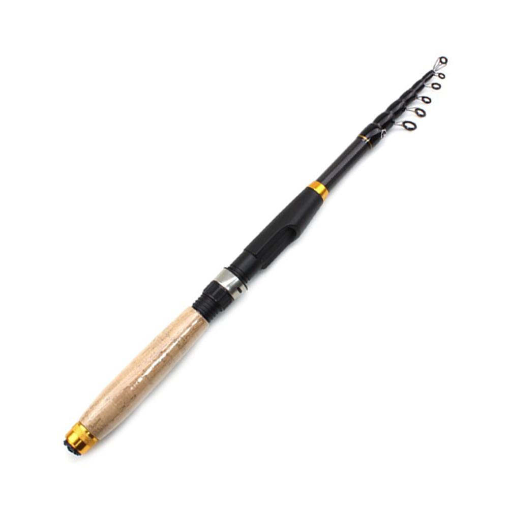 0.6-3m Telescopic Fishing Rod Cork Handle Small Short Sea Pole Carbon Fiber Portable Mini Spinning Pole Fishing Accessories